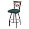Holland Bar Stool Co 25" Swivel Counter Stool, Brnz Finish, Graph Tidal Seat X820 - alternate 1